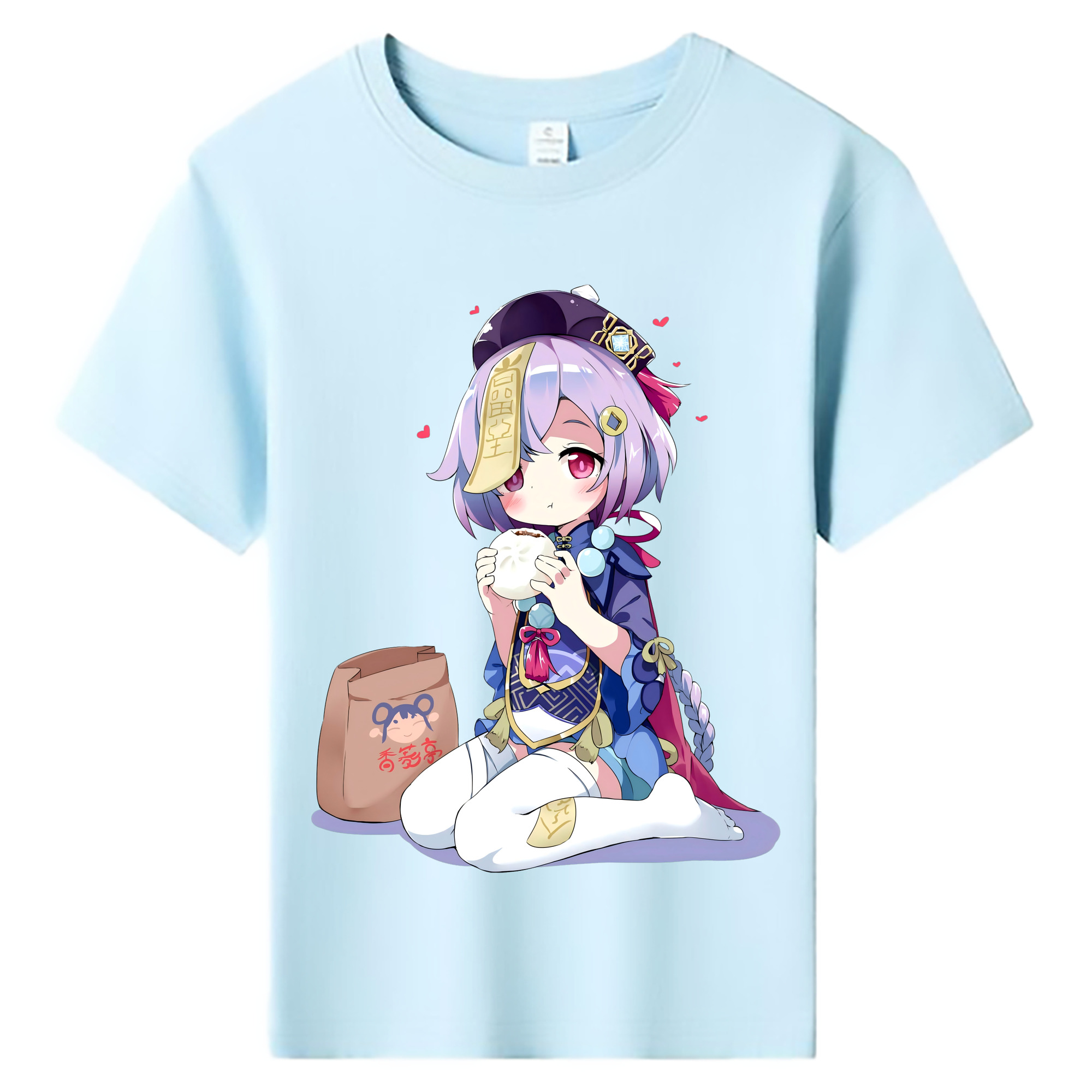 げんし神 七七 なな  genshin Nana 綿100％キッズTシャツ（フロントプリント）